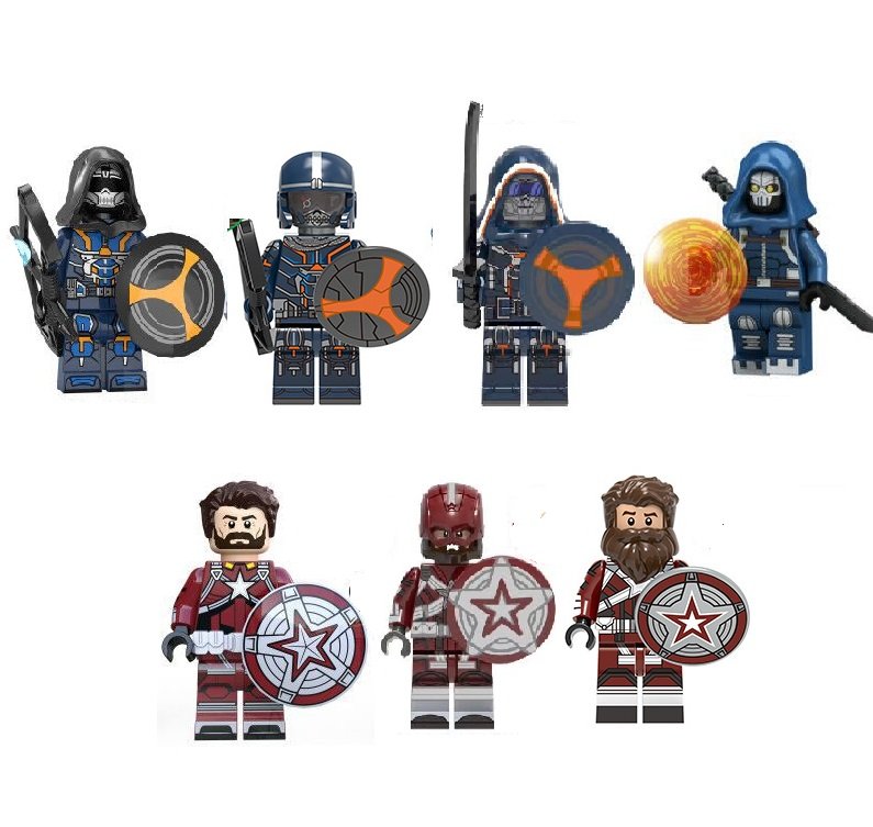 7pcs Taskmaster Captain Soviet Minifigures