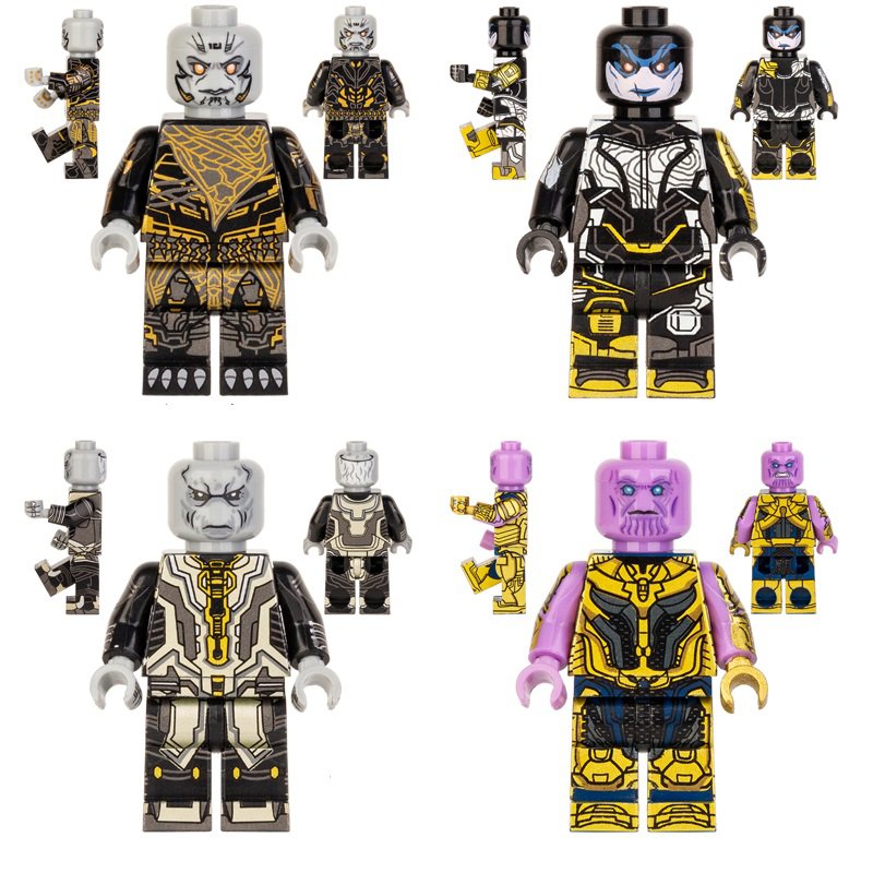 4pcs Corvus Glaive Proxima Ebony Thanos  Minifigures