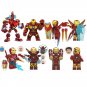 8pcs Ironman Minifigures Mech Figure