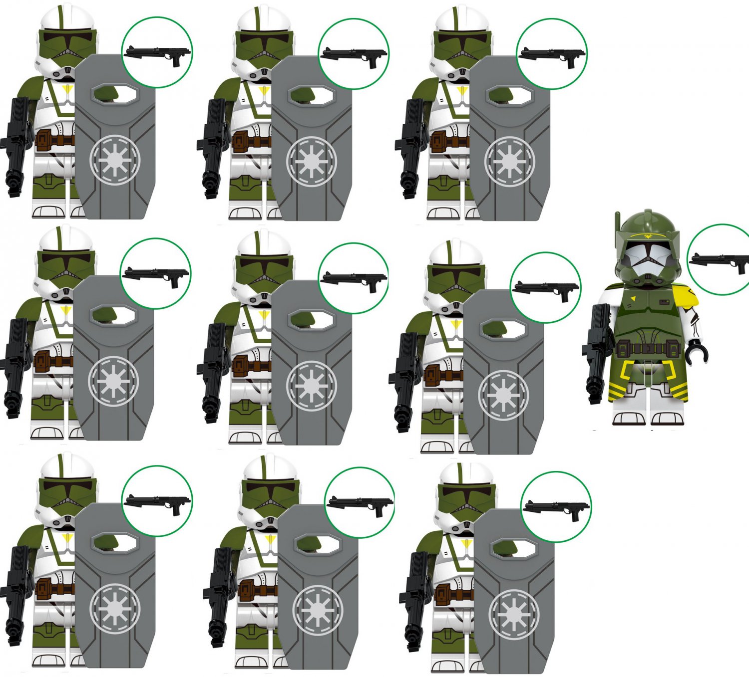 10pcs Doom Commander Doom Trooper Minifigures