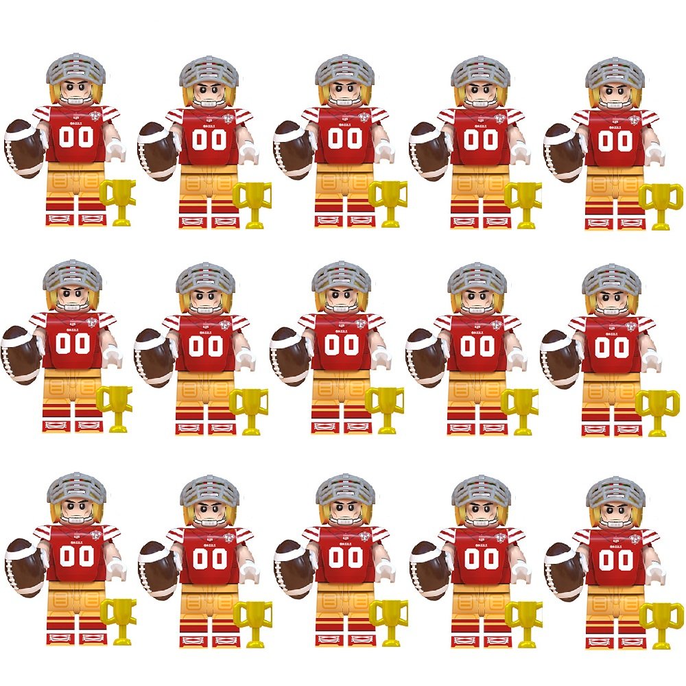 15pcs San Francisco Ruby Team Players Minifigures