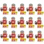 15pcs San Francisco Ruby Team Players Minifigures