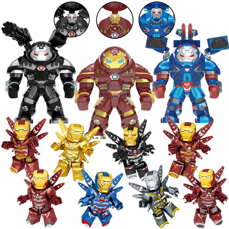 New Ironman Minifigures War Machine Big Figures