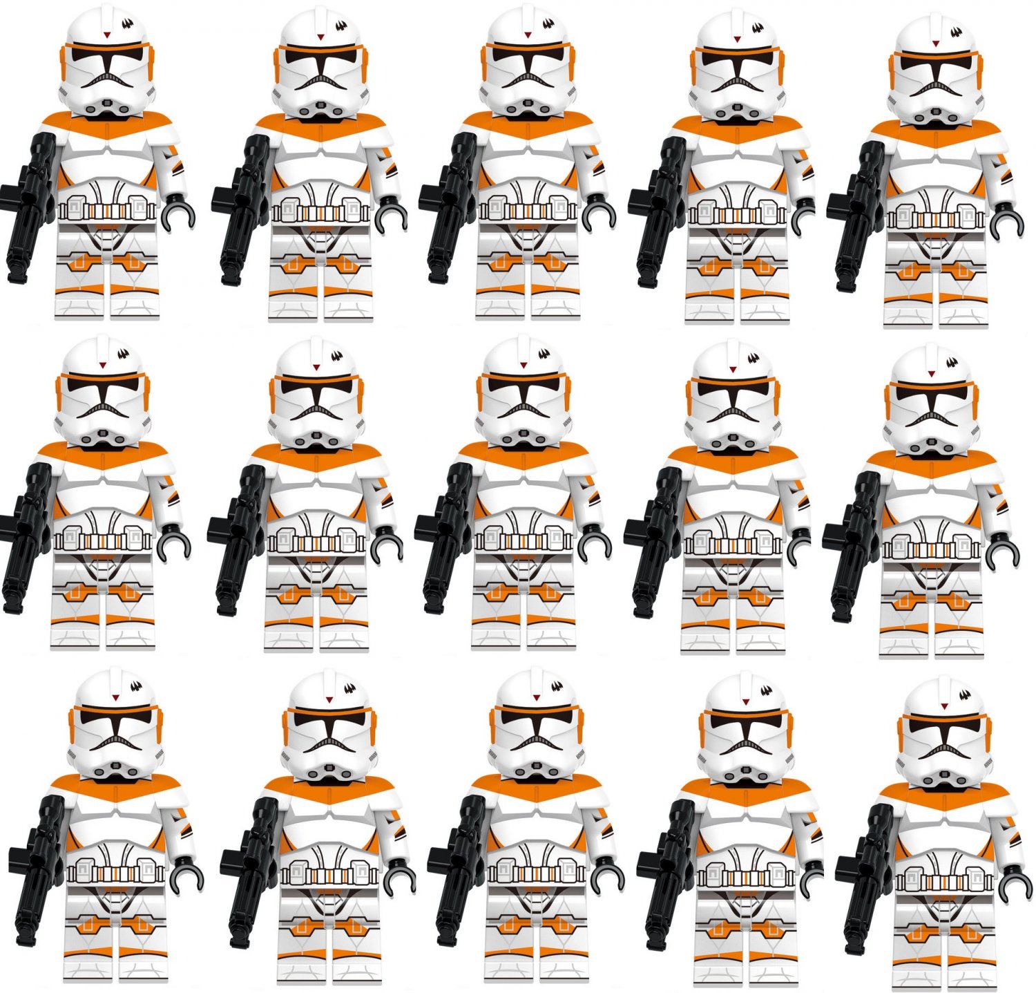 15pcs Star Wars Clone Trooper Boil Minifigures