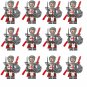 12pcs Royal Castle Templar Knights Minifigures