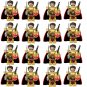 16pcs Medieval Kingdom King Golden Knights Army Minifigures
