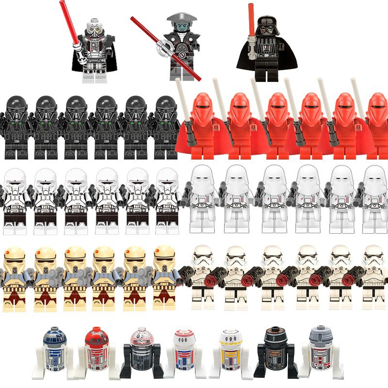 46pcs Star Wars Darth Vader Malgus Shoretrooper Snow Death Clone Trooper Imperial Guards Minifigures