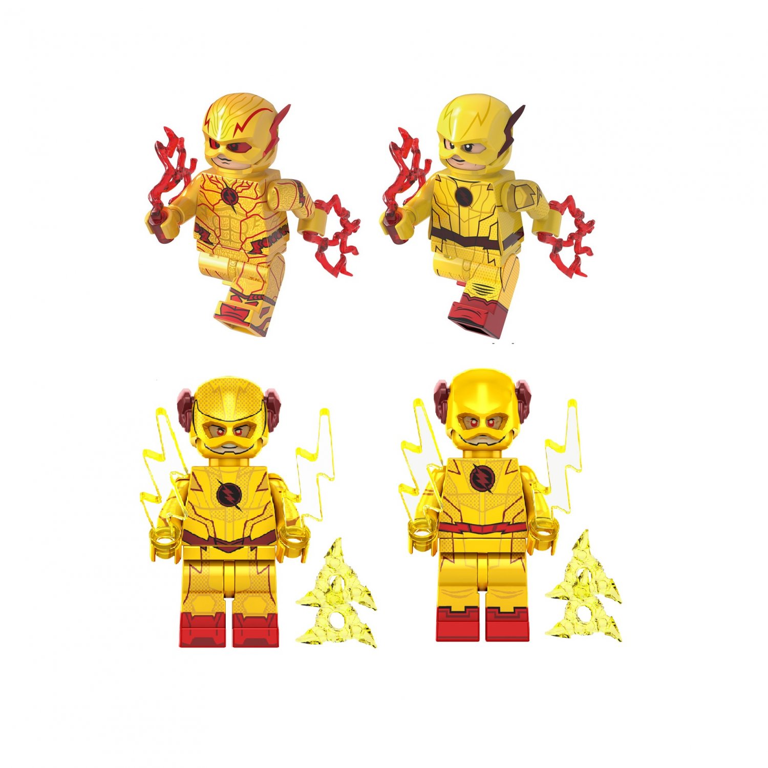 4pcs Reverse Flash Minifigures