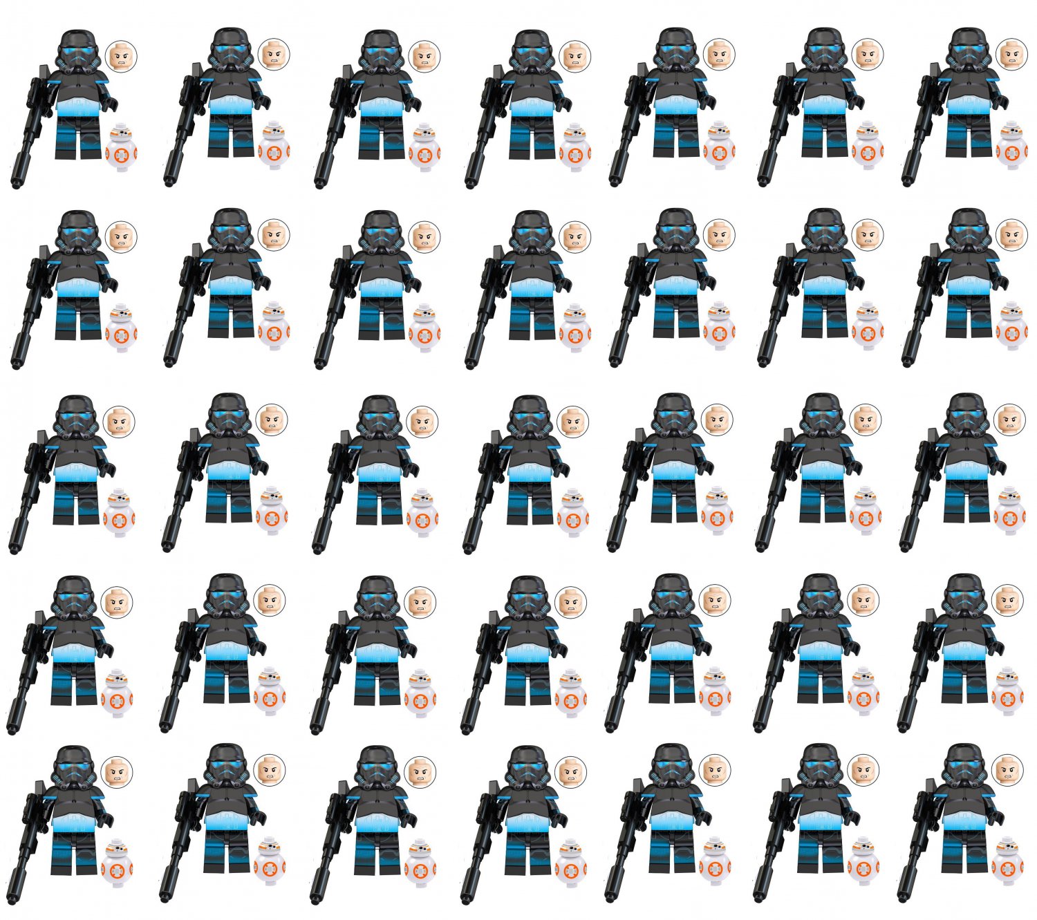 35pcs Star Wars Shadow Stormstrooper Minifigures