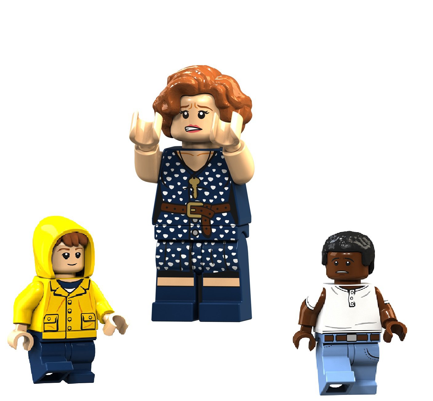 3pcs Mom Kids Minifigures