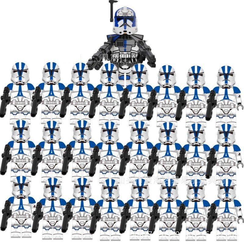 25pcs Star Wars 501st Clone Trooper Minifigures