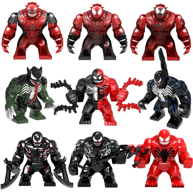 9pcs Marvel Deadpool Wolverine Venom Riot Carnage Big Figures