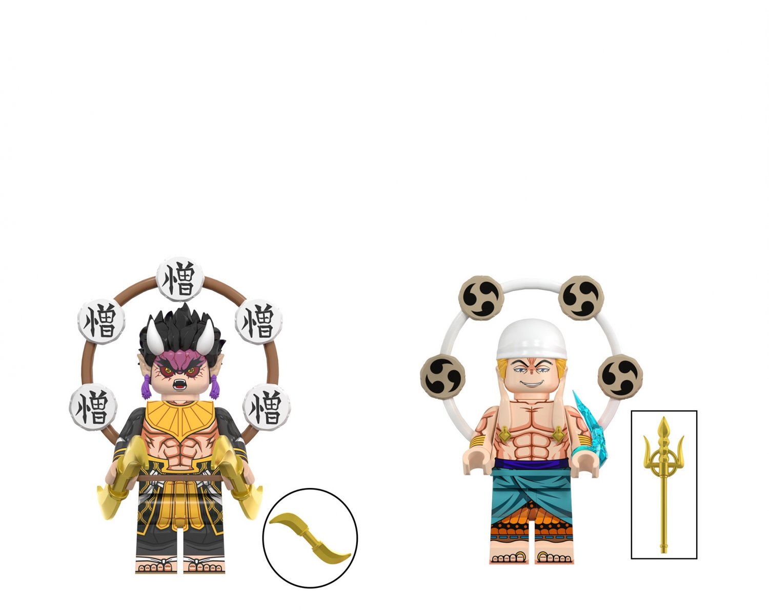 Hantengu and Enel Minifigures Comic Sets