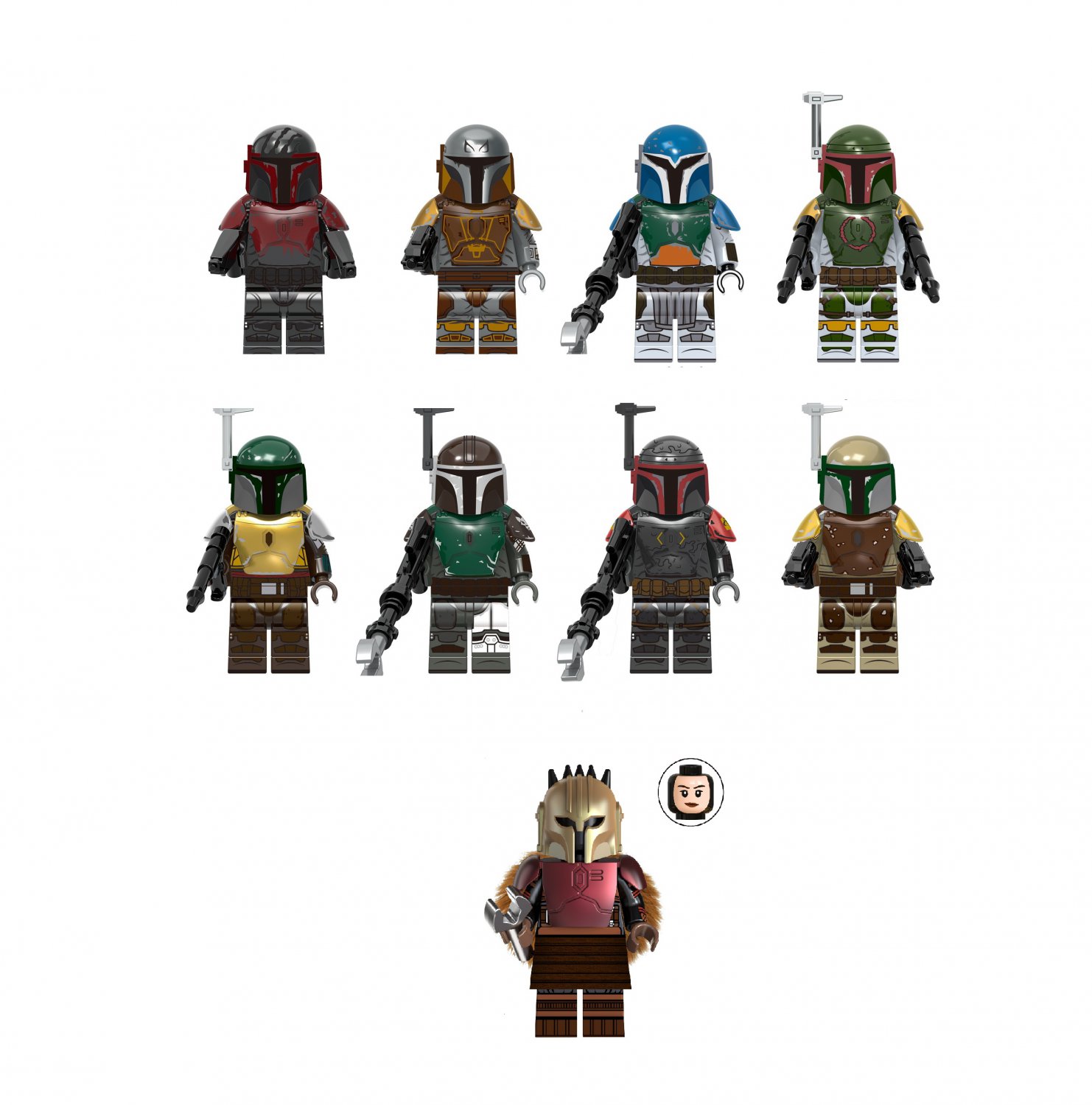 Mandalorian Super Commando Blacksmith Mandalorian Minifigures TV Mandalorian Sets