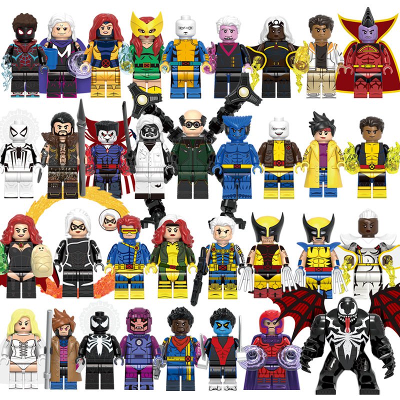 34pcs The X-Men Legion Character Minifigures Super Heroes Movie Sets