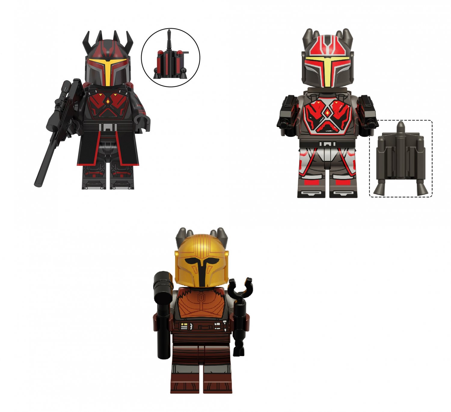 Gar Saxon Blacksmith Commander Minifigures The Mandalorian Season 4 Sets