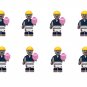 8pcs The Chef Zombie Minifigures 2024 Christmas Sets