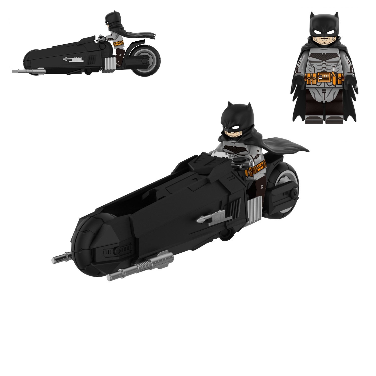 White Knight Batcycle Minifigures Batman The Dark Knight Minifigure