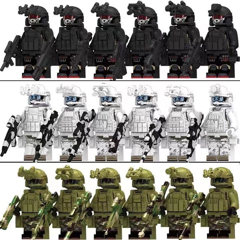 15 Heavy Weapon Special Force Minifigures 2024 Military Sets