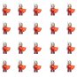 20pcs English Knights Minifigures Medieval Knight Sets