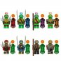 Raphael Leonardo Da Vinci Donatello Michelangelo Mnifigures Comic Movie Sets
