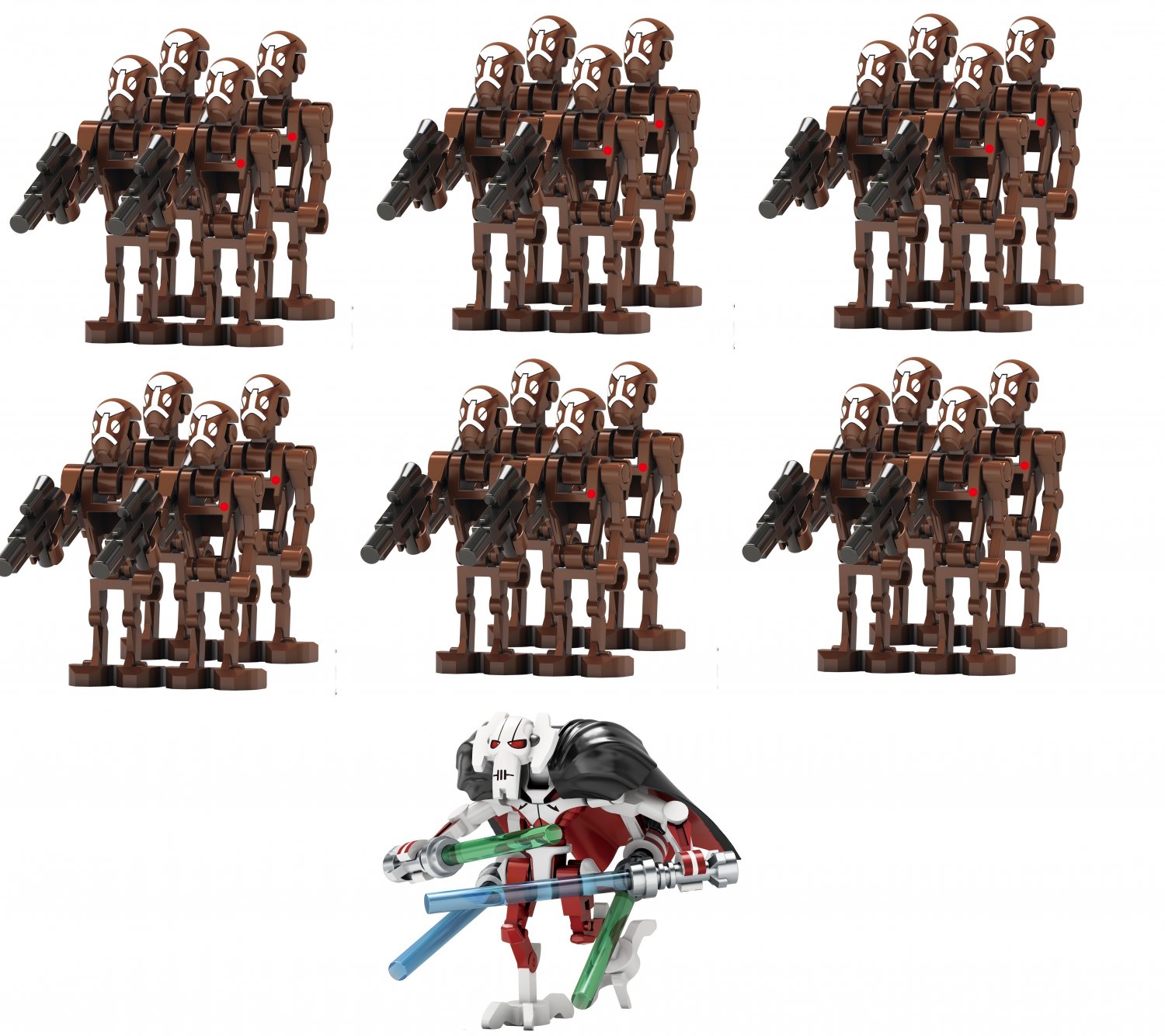 Assault Robot Captain General Grievous Mnifigures Star Wars TV Sets