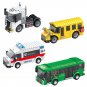 School bus Ambulance Truck Mnifigures City Bus Sets