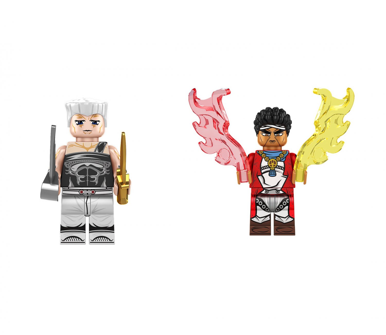 Avdol and Polnareff Mnifigures oJo's Bizarre Adventure Stardust Crusaders Set
