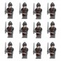 12pcs Wolfpack Warrier Mnifigures Medieval Knight Sets