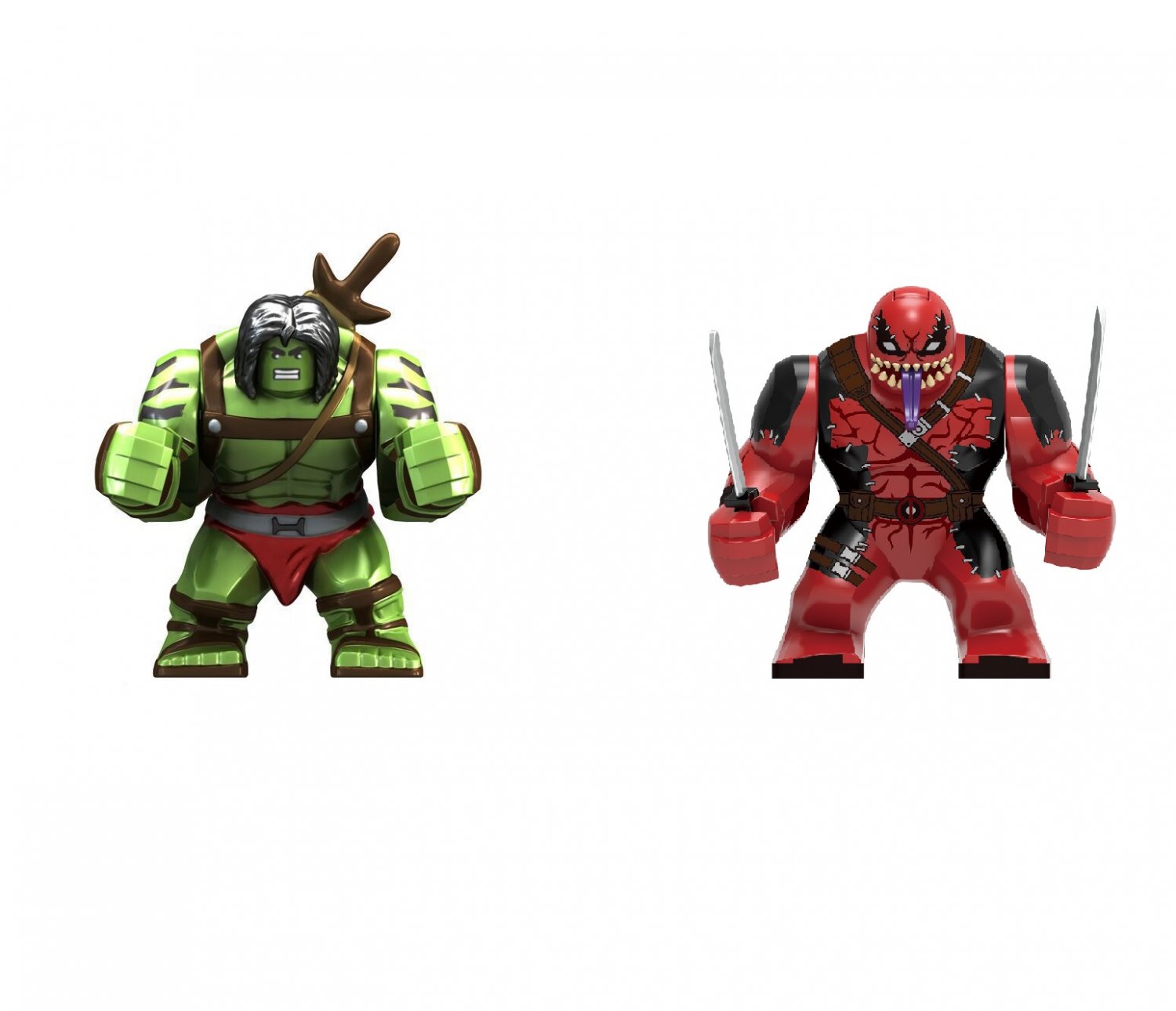 Hulkling and Venompool Mnifigures Super Heroes Sets