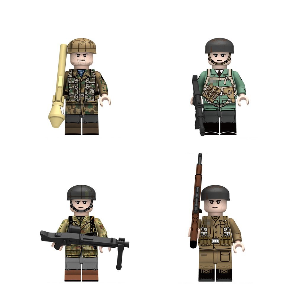 Luftwaffe Pzf MP40 MG42 Mnifigures WW2 Military Sets