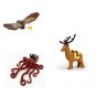 Bald eagle Deer octopus Mnifigures Animal Sets