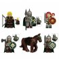 Princess and Hama Soldier Horses Mnifigures The Lord of the Rings Movie Sets