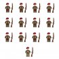 13pcs Red Devils Red Commander Mnifigures WW2 Britain Soldier Sets