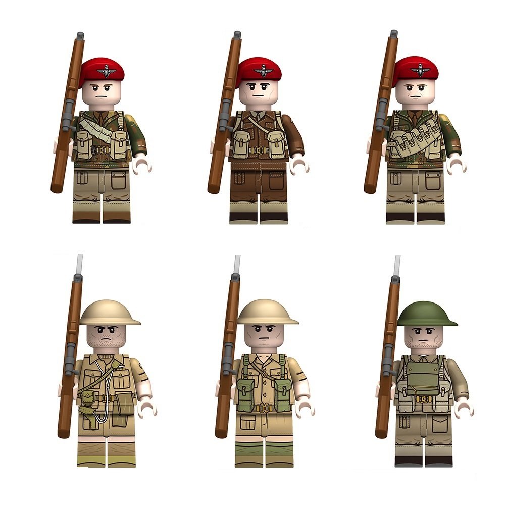 Red Devils British machine gunner SAS Mnifigures WW2 Military Sets