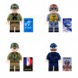Free French Infantry Sergeant U-boat RAF Flight Sergeant Mnifigures WW2 military Sets