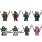8pcs T-51 Mecha Powered Armor Mnifigures Game Movie Sets