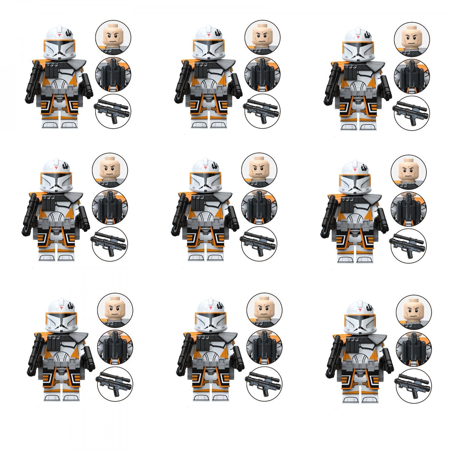 212 Attack Camp Clone Trooper legion Mnifigures Star Wars TV Sets
