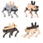 4pcs Military Robot Wolf Mnifigures Military Robot Sets