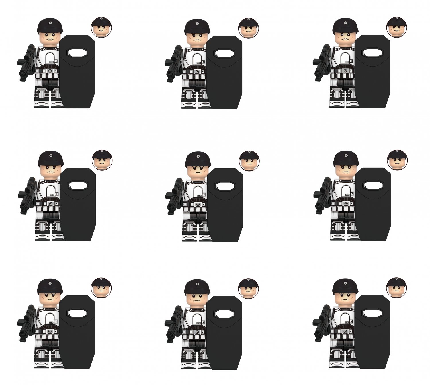 9pcs ISB Tactical Agent Mnifigures Star Wars Resistance Season 2 Sets