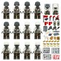 12pcs German Mountain Troops Edelweiss Minifigures WW2 German Sets
