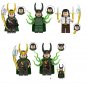 5pcs Marvel Superhero Loki Minifigures