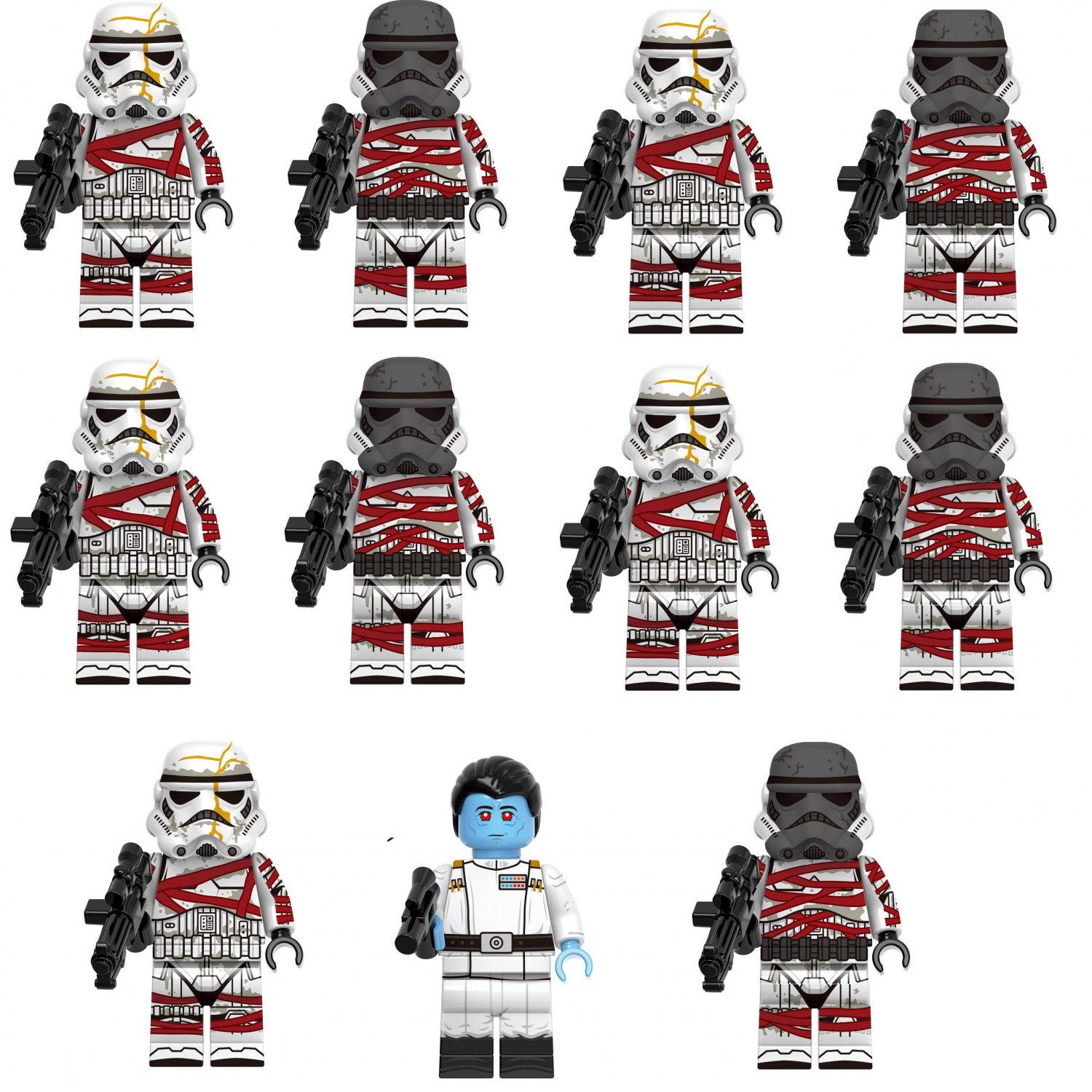 11pcs Star Wars Thrawn Guards Trooper Minifigures