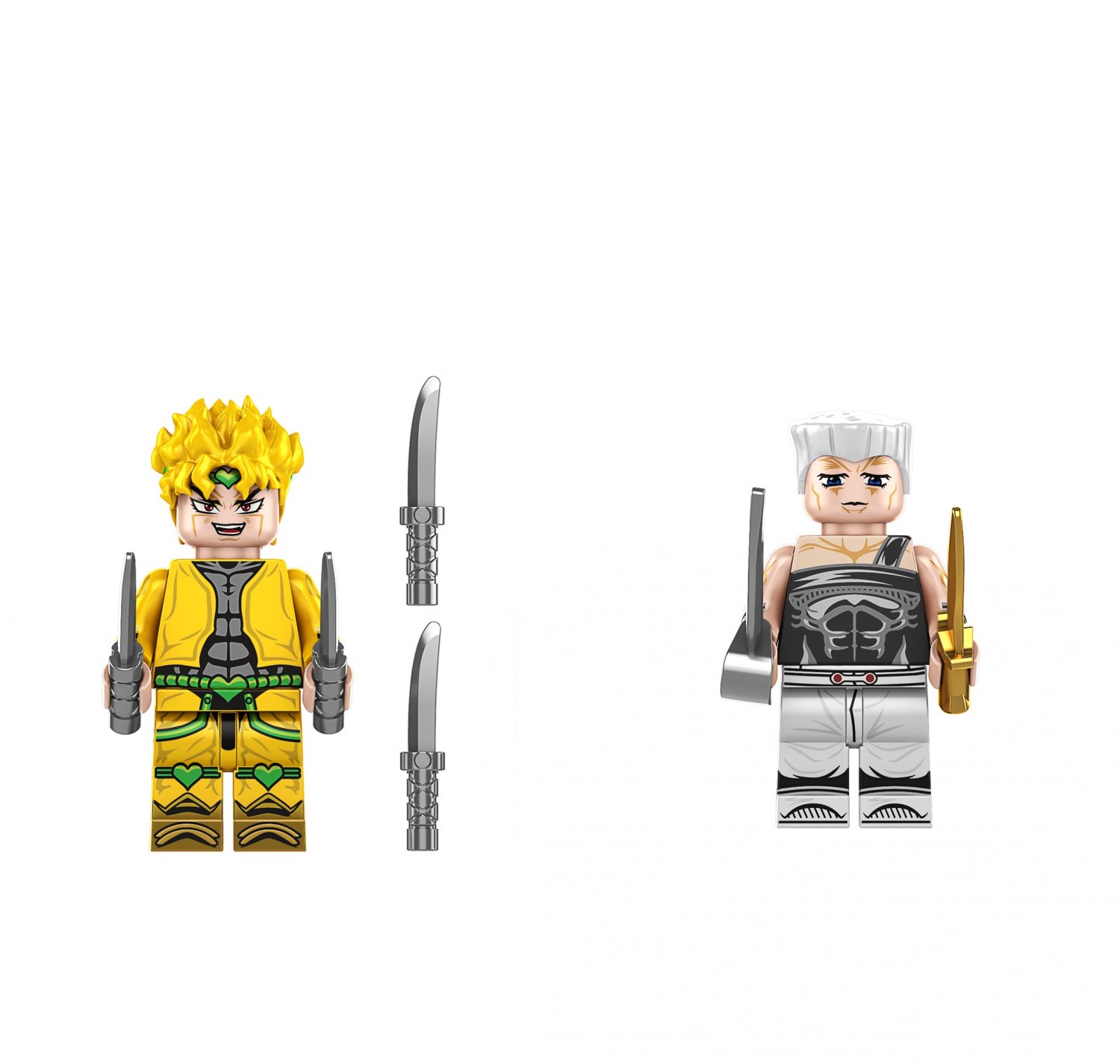 Polnareff and Dio Minifigures JoJo's Bizarre Adventure Sets