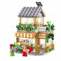 New York flower shop Double-decker house Minifigures City Modular Buildings