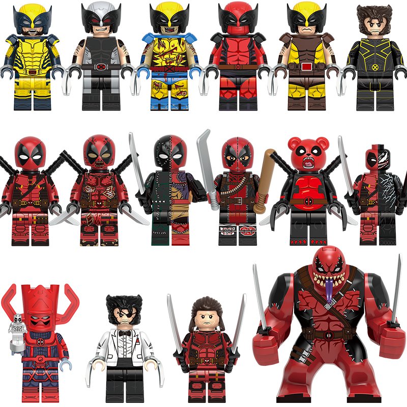 All Marvel Wolverine Deadpool Venom Superhero Minifigures