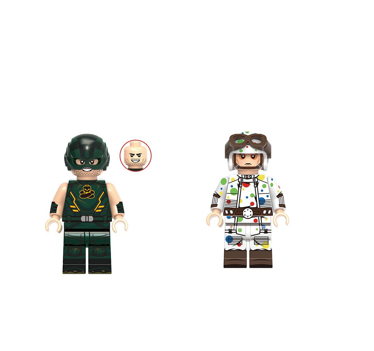 Polke Dot Man and Arm-Fall-Off-Boy Minifigures Suicide Squad Sets