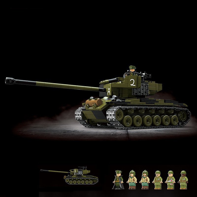 US Panxing No.1 test vehicle tank Minifigures WW2 Military Tank Sets
