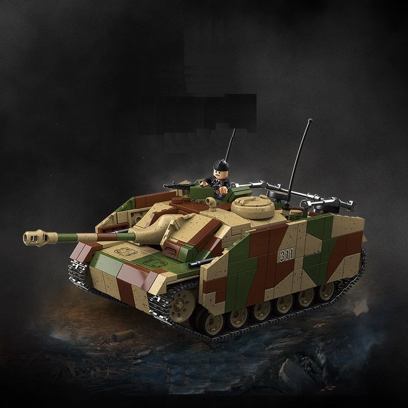 Germany StuG III Sturmgesch&Atilde;&frac14;tz III Minifigures WW2 tank Sets