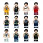 12pcs Curry Basketball Minifigures American Basketball Sets